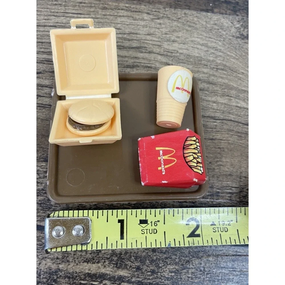 Vintage Barbie Loves McDonald's Restaurant Replacement Pieces Hamburger Fries a
